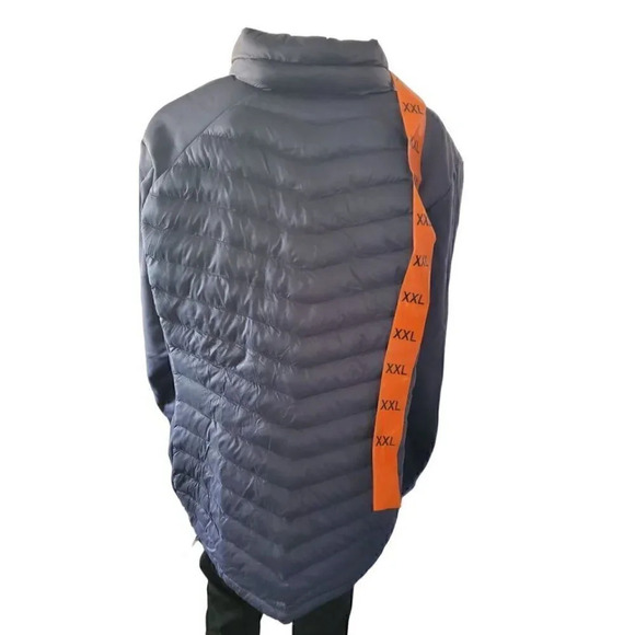 32 Degrees Womens Mixed Media Jacket | Puffer | Blue | NWT - Picture 3 of 4